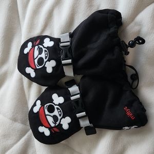 Toddler's Winter Pirate Mittens